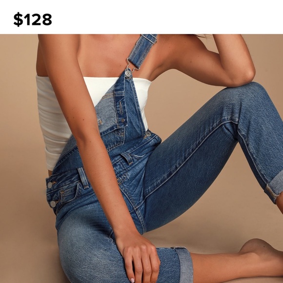 🆕 Levi’s Original Medium Wash Denim Overalls - Picture 3 of 6